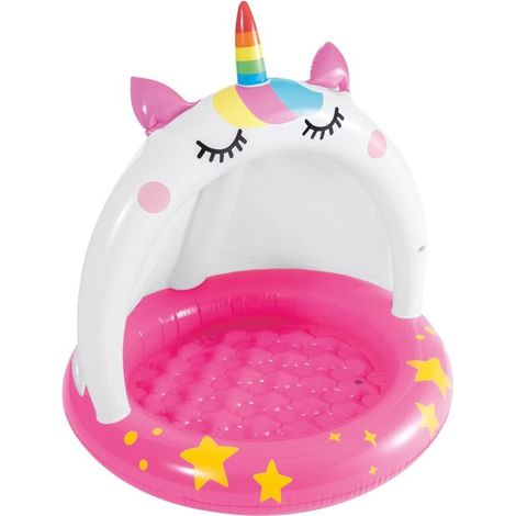 Inflatable swimming pool with inflatable ceiling and floor, baby paddling pool, 40 inches in diameter, 40 inches in height, 45 liters capacity. (1/4)