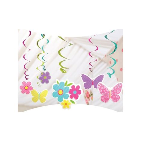 Decorazioni vorticose ARPEX - Fiori e farfalle - Decorazione per finestre, Decorazione per pareti
