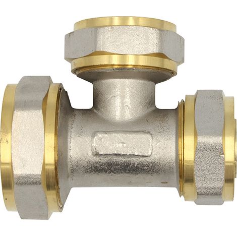 Klemmring Schraubfitting T-Stück reduziert 32x26x26 mm Verbundrohr (1/5)