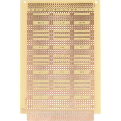 Rademacher WR-Typ 932 Experimentierplatine Hartpapier (L x B) 16 mm x 10 mm 35 µm Inhalt 1 St.