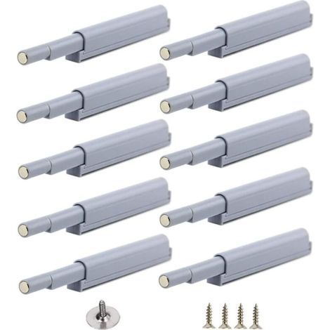 Push-to-open magnetic latches. Magnetic push-open closures open and close the door with a simple press (10 pieces) (1/5)