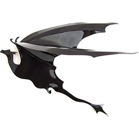 Set di 7 adesivi murali 3D a forma di drago gotico – Rimovibili – Decorazione fantasy fai da te