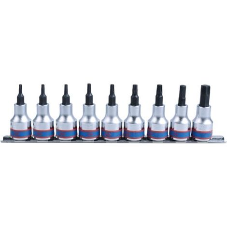 KING TONY - Rail de douilles 1/2" TORX® - 9 pièces (1/5)
