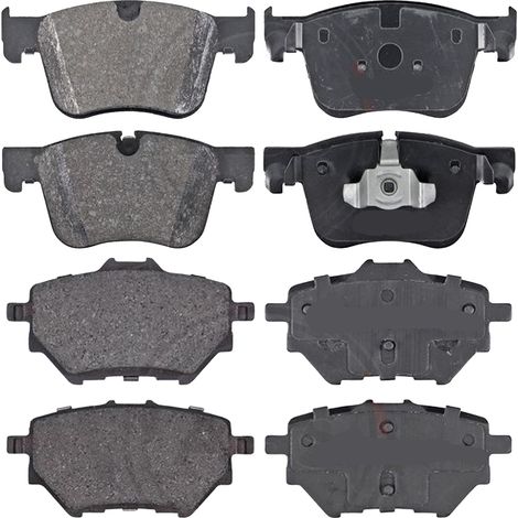 KIT PASTIGLIE FRENO ANTERIORI E POSTERIORI compatibile con OPEL COMBO CASSONE/LIMOUSINE SPAZIOSA (X19) / PASTIGLIE FRENANTI AUTO OEM 35018  35167,35020  35268 / SOSTITUZIONE DIRETTA / BASSA POLVERE / 