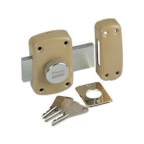 Verrou de sûreté Cyclop type 7600 à bouton et cylindre s'entrouvrant par 10 - VACHETTE