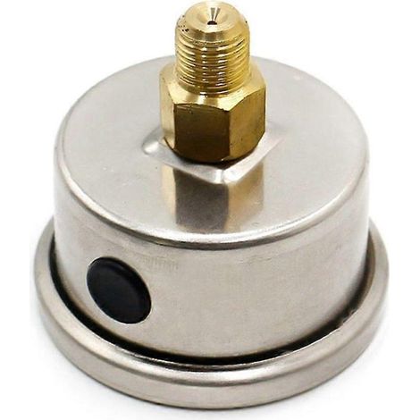 Jauge de pression d'huile universelle 0-8 bar, indicateur à cadran métallique, manomètre pour moteur, compteur de pression d'huile précis, compatible avec systèmes hydrauliques et automobiles. (1/4)