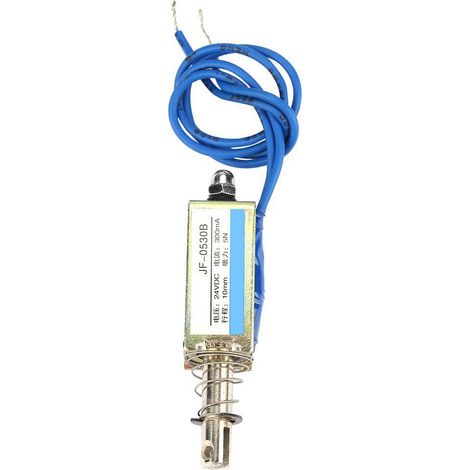 Automation Control 6/12/24V DC 300mA DC Pull Electromagnet 5N Retractable Range 10mm(24V) (1/5)