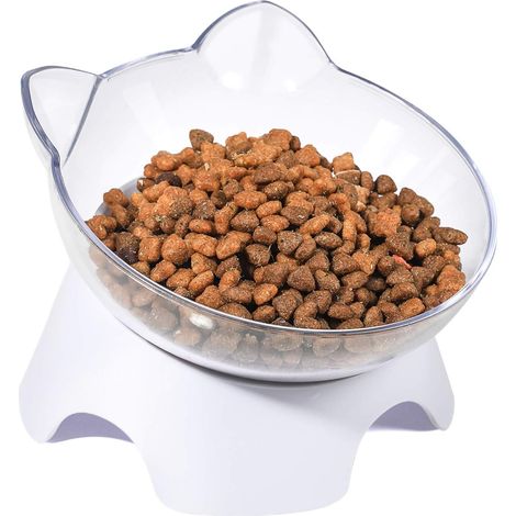 KLVGTIFS PU - Gamelles surélevées inclinées anti-déversement pour chats, adaptées aux chiots et aux chatons. (1/5)