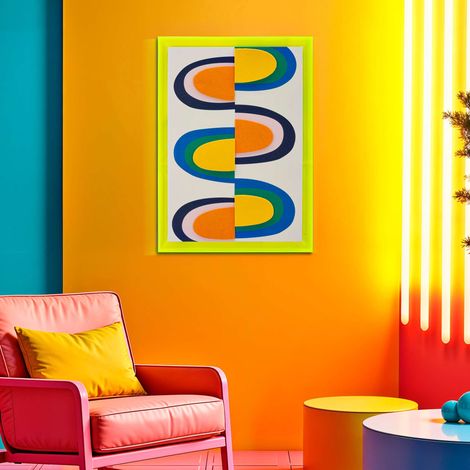 Cuadro Bamivani, Estructura de Plástico y Madera, Material Plástico, 50x70h cm Multicolor (1/5)