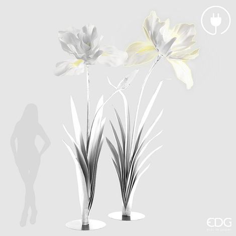 EDG Enzo De Gasperi Decoro Iris Jumbo Led 12V 300W H 280 cm L 160 Cm H 250 Cm L 140 Cm Natural