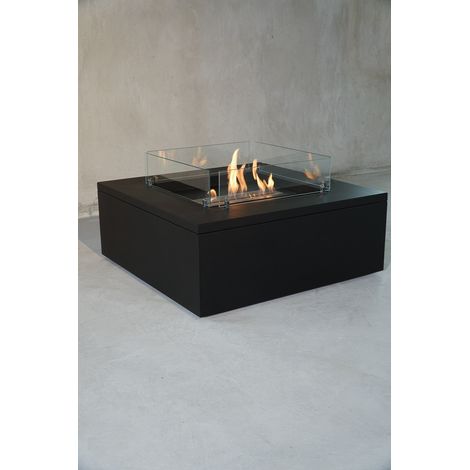 Cheminée bioéthanol autoportante TABLE II noire (1/4)