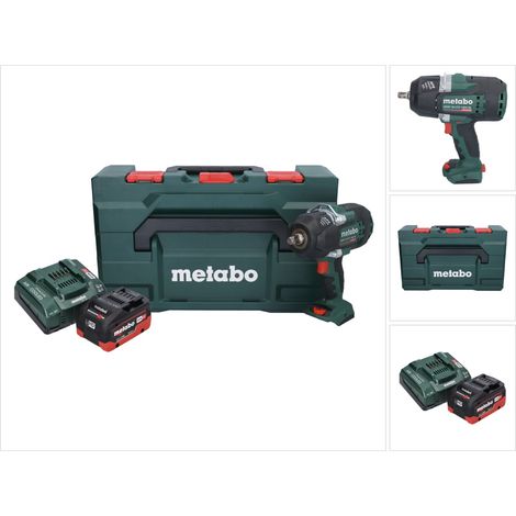 Metabo SSW 18 LTX 1450 BL Akku Schlagschrauber 18 V 1450 Nm Brushless + 1x Akku 5,5 Ah + Ladegerät + metaBOX (1/5)