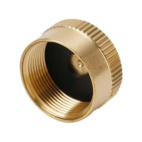 Lot de 8 bouchons protecteurs en laiton massif – Capsule de sécurité pour bouteille propane 1 lb – Anti‑fuite et anti‑poussière (1/5)