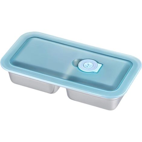 Boîtes alimentaires transparentes en métal, anti-odeurs. (1/5)