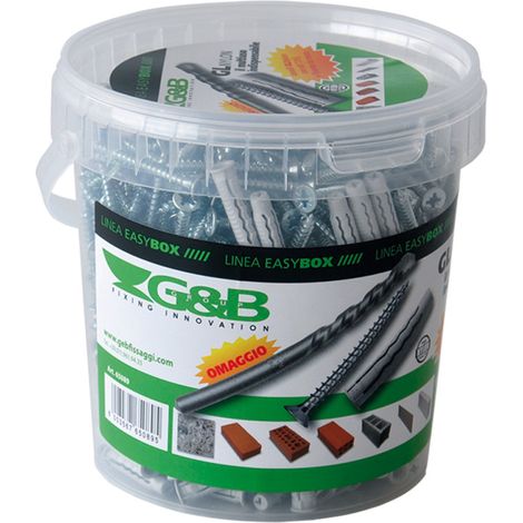 Tassello nylon GL8 VPS 8 x 40 150 pezzi omaggio una punta muro 8 x 100