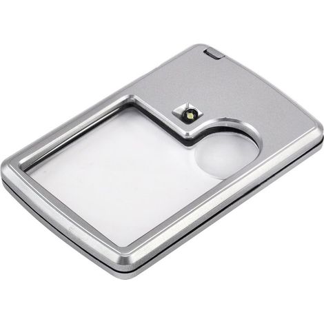 GDHZS- 2 pièces 3x6X Illumination Loupe Loupe de Poche,argenté (1/4)
