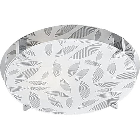 Plafoniera Candellux Fikus 30cm vetro bianco cromo E27 (1/2)