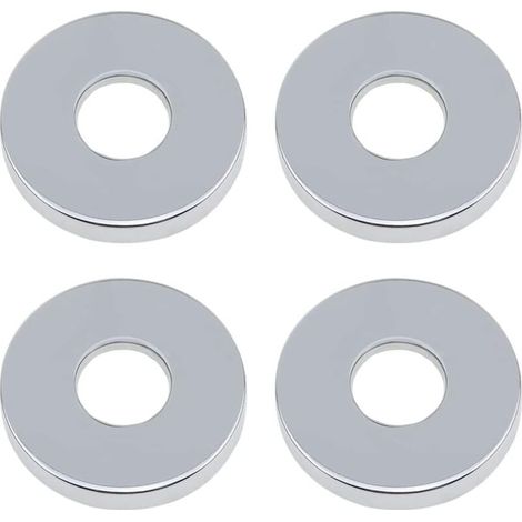 4-teilige verchromte Duscharmatur-Rosette, klappbare Rosette, Ø 26 mm (3/4") Edelstahl, flache Rosette für Küche und Bad (1/4)