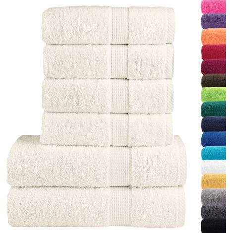 Ensemble de serviettes de qualité supérieure SOLUND 6 pcs crème