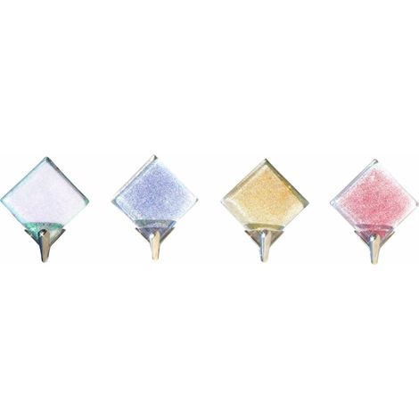 BL GANCIO ADESIVO MURANO GLITTER MM.4X4