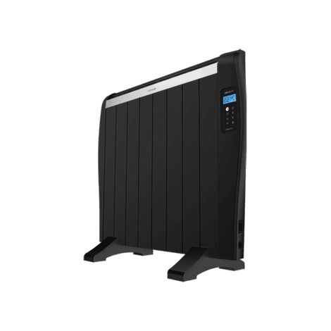 Cecotec Radiador Eléctrico Bajo Consumo ReadyWarm 1800 Thermal Black. 8 Elementos, 1200 W, De Pared o de Pie, Temporizador