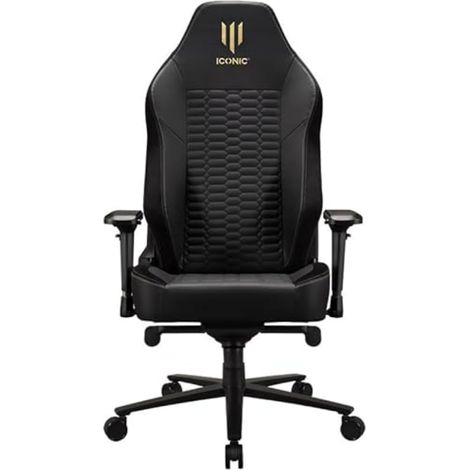 Fauteuil gamer classic gold, chaise gaming Noir Taille XL (1/5)