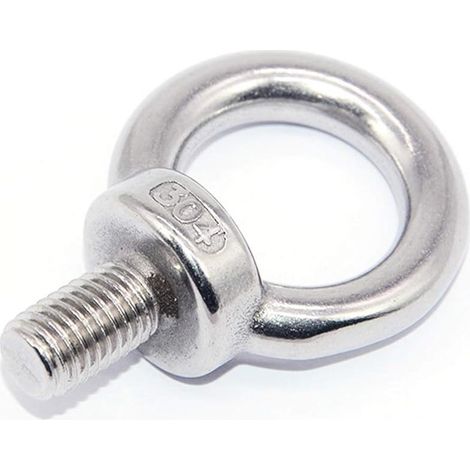 12 Anneaux de levage à œil boulonnés en acier inoxydable 304, attache-fil filetée M5, lot de 12 pièces (1/4)