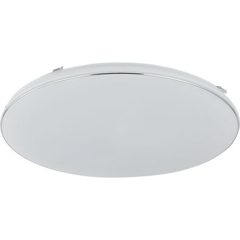 Plafoniera moderna rotonda Ø53cm bianca cromo LED 48W (1/2)