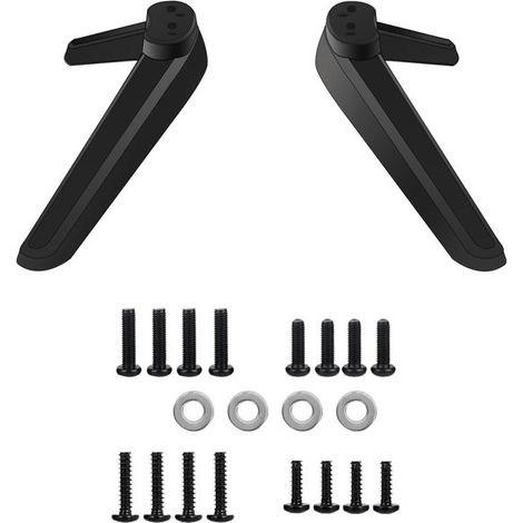 Soporte para TV - Patas de pedestal - Juego de tornillos - Base para TV - Base de pedestal para pantallas planas LED y de plasma - Distancia entre orificios de 17 mm a 20 mm (1/5)
