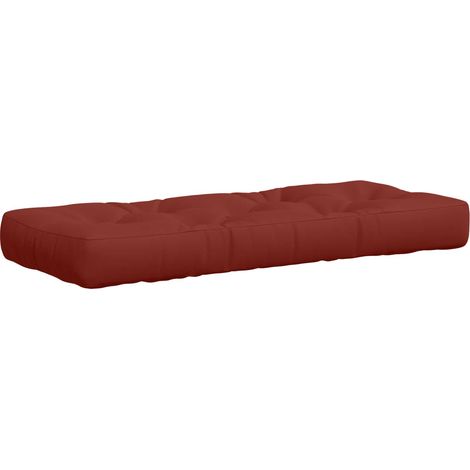 Cojín para Pallet VIANEN 100% Poliéster Rojo 120 x 40 x 12 cm vidaXL (1/5)