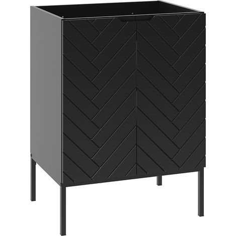 Waschtischunterschrank 60cm Daria, Schwarz (1/5)