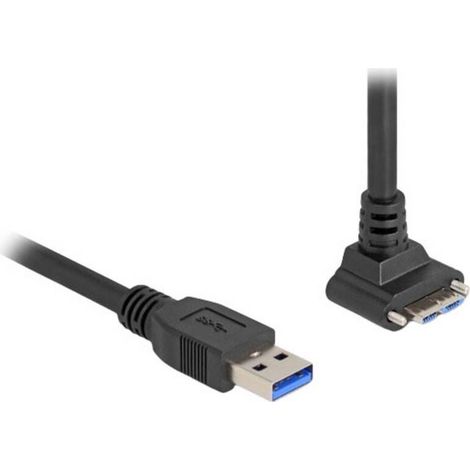[GEBRAUCHT] B-Ware Delock USB-Kabel Verbindungskabel Kabel Computer Schwarz Micro-USB-B USB-A 1 m (1/2)