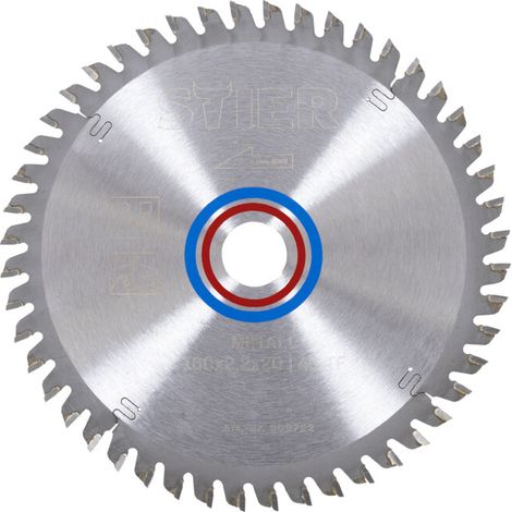 Lame STIER Profi pour scie circulaire à métal, 160 x 2,2 x 20 mm, 48 dents, adaptée à différents matériaux (par ex. tôles d'aluminium/d'acier)