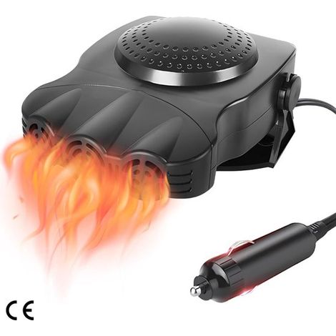 Calefactor portátil de 12 V para coche，Calefactor para coche，Calefactor de ventilador de 200 W para coche con encendedor de cigarrillos (1/5)