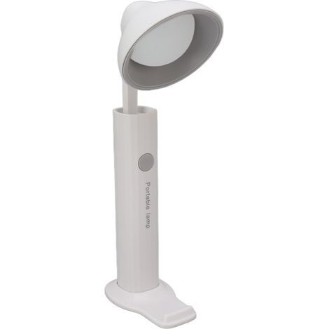 Leistungsstarke magnetische USB-Taschenlampe, faltbar und tragbar, ideal für Schüler und Studenten. 3 Farbtemperatureinstellungen, runde Buchse, hellgrau. (1/5)