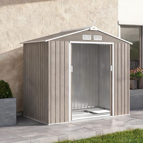 Abri de jardin en acero Galvanizado 213 x 130 x 185 cm (1/5)