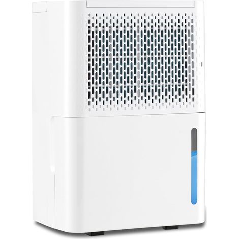 COSTWAY 12L Deumidificatore per Casa, Silenzioso ed Efficiente con Modalità Continua/Asciugatura/Auto, Timer 24 Ore, Maniglia Portatile, Ideale per Cantine Bagno e Camere da Letto (1/5)