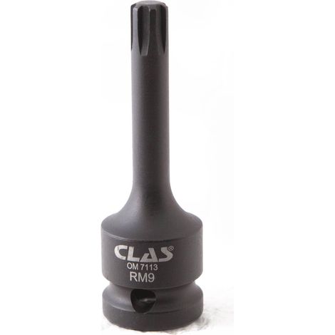 Douille embout choc ribe M9 L.78mm 1/2'' Cr-Mo - SA 0454 - CLAS Equipements