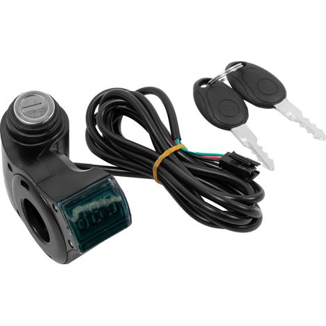 Compatible with ZERO 8X10X11X scooter accessories, green screen lock, electric vehicle throttle grip, speed control grip and throttle body grip. (1/4)