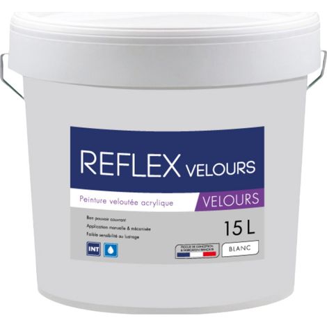 Krome Reflex Velours - Peinture acrylique veloutée  Conditionnement: 15L - Couleur: BLANC (1/3)