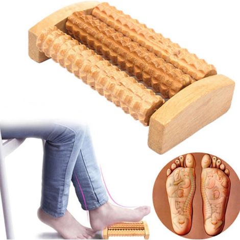 Filiyano-Rouleau de massage en bois confortable pour tout le corps (nuque, dos, jambes, taille) - Nouveauté