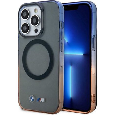 Funda rígida gris con protección degradada y MagSafe para iPhone 14 Pro Max de 6,7" BMW BMHMP14XHTGE (1/5)