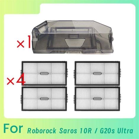 Bac à poussière avec 4 filtres pour aspirateur robot Saros 10R / G20S Ultra, accessoires de remplacement (1/4)