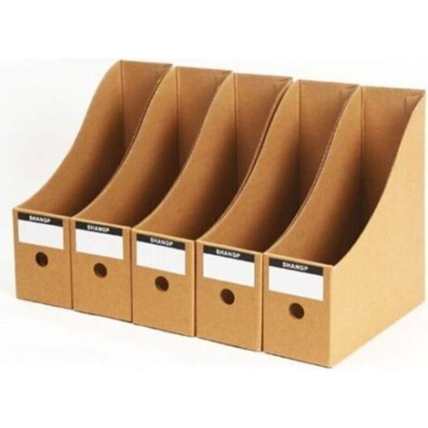5 Niveaux Boîte de Stockage du Papier A4 Porte-Documents Porte-Revues Organisateur Tiroir pour Bureau Maison DIY Conteneur (1/4)