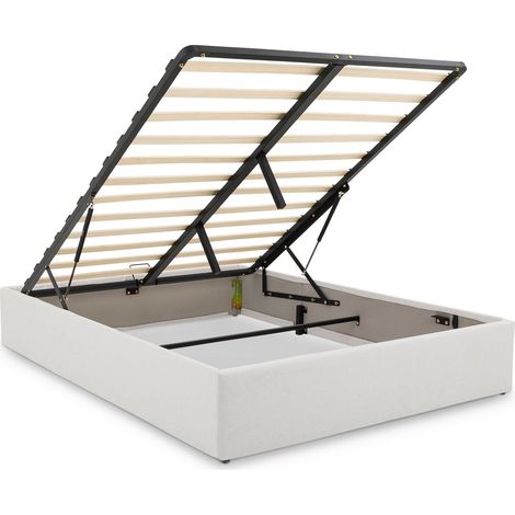 Lit coffre 120x190 BLISS Gris 120x190 cm (1/5)