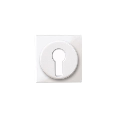 Placa de cubierta Merten 318119 sin tornillos termoplástico blanco