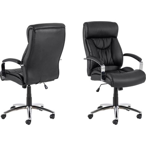 Benson Bürostuhl PU Kunstleder schwarz.