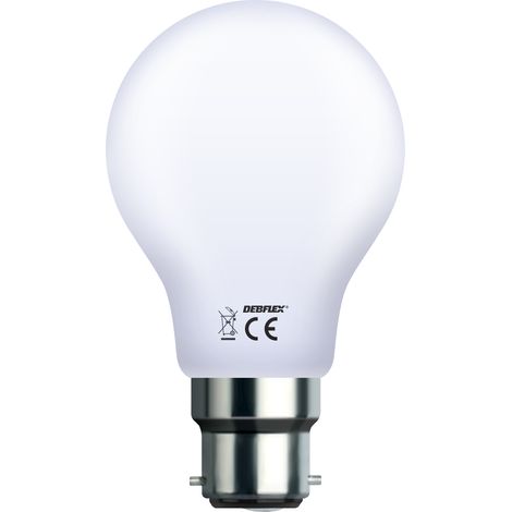 DEBFLEX - AMPOULE A60 FILAMENT VERRE BLANC B22 4W 2700K 470LM - 600484