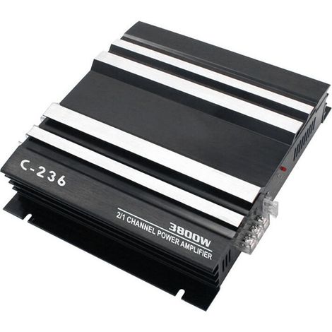 Adecuado para amplificadores de coche de alta potencia de 3800 W, amplificadores de coche de doble canal de 12 V y receptores de audio estéreo para coche para su modernización.