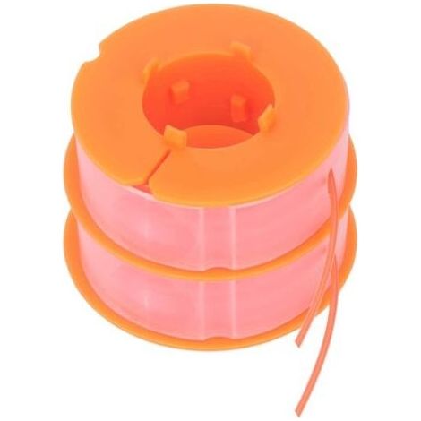 2pcs Ligne de Bobine de Débroussailleuse, Ligne de Bobine de Tondeuse à Gazon Remplacement D'accessoires de Tondeuse en Nylon Adaptés pour Bosch Art 30 Art 30FA(Orange) (1/5)